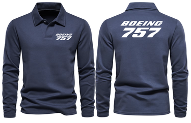 BOEING 757 LONG SLEEVE POLO